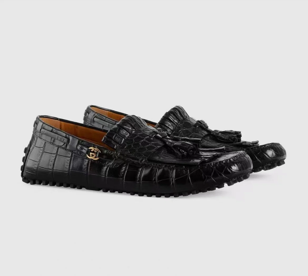 Gucci Crocodile Drivers - 1