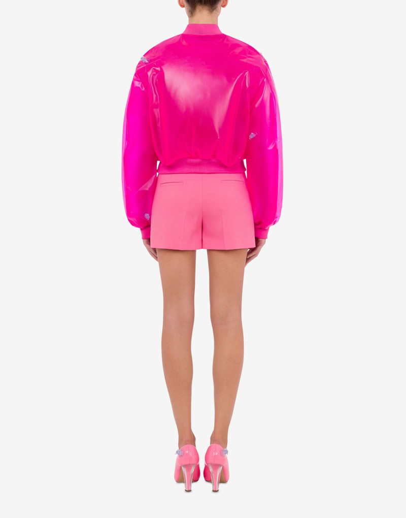 BOMBER JACKET IN TRANSPARENT INFLATABLE PVC 3