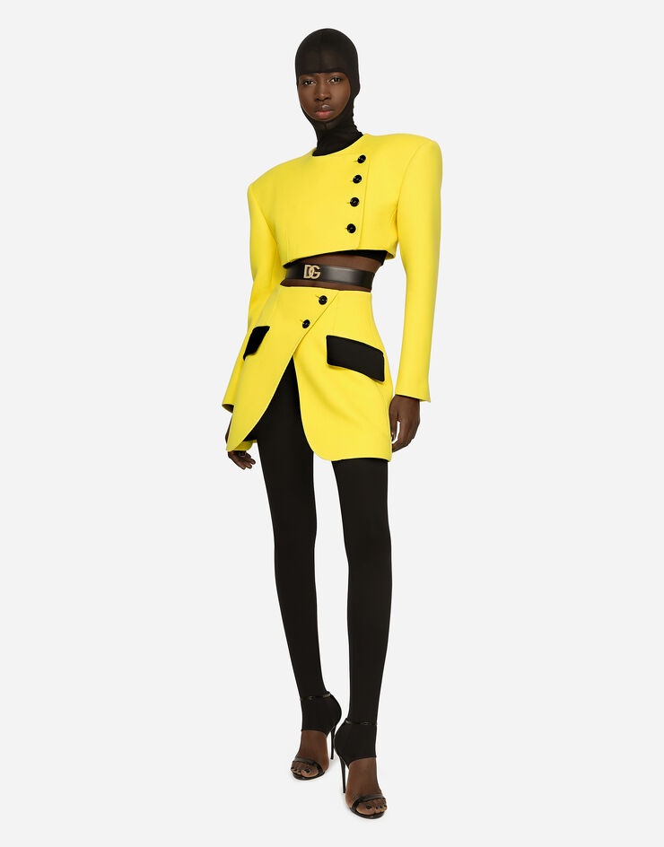 Woolen jacket with contrasting buttons - 4