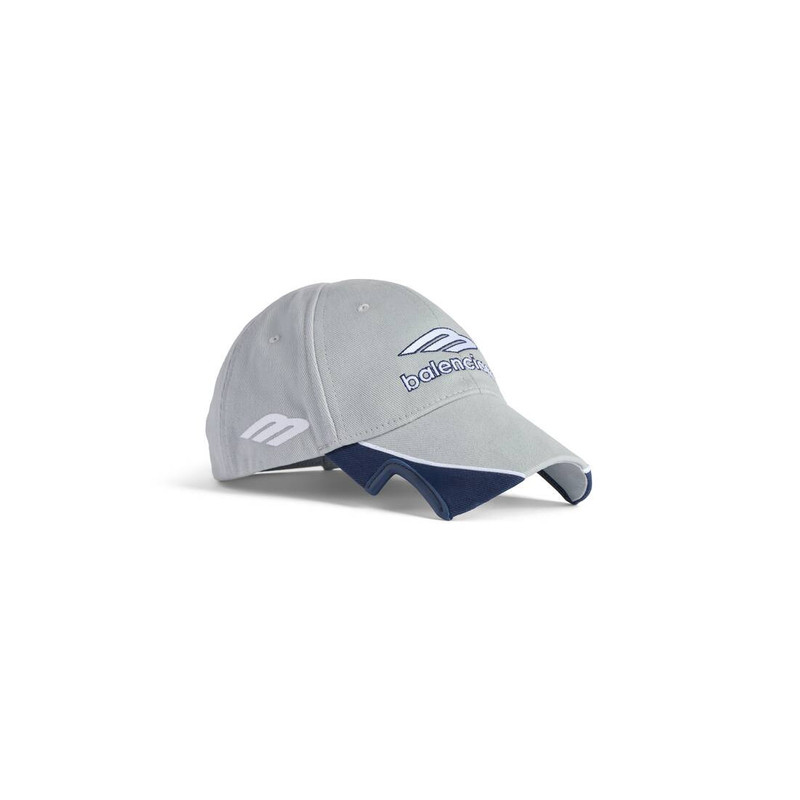 BALENCIAGA Men's 3b Football Cap in Light Grey/blue outlook