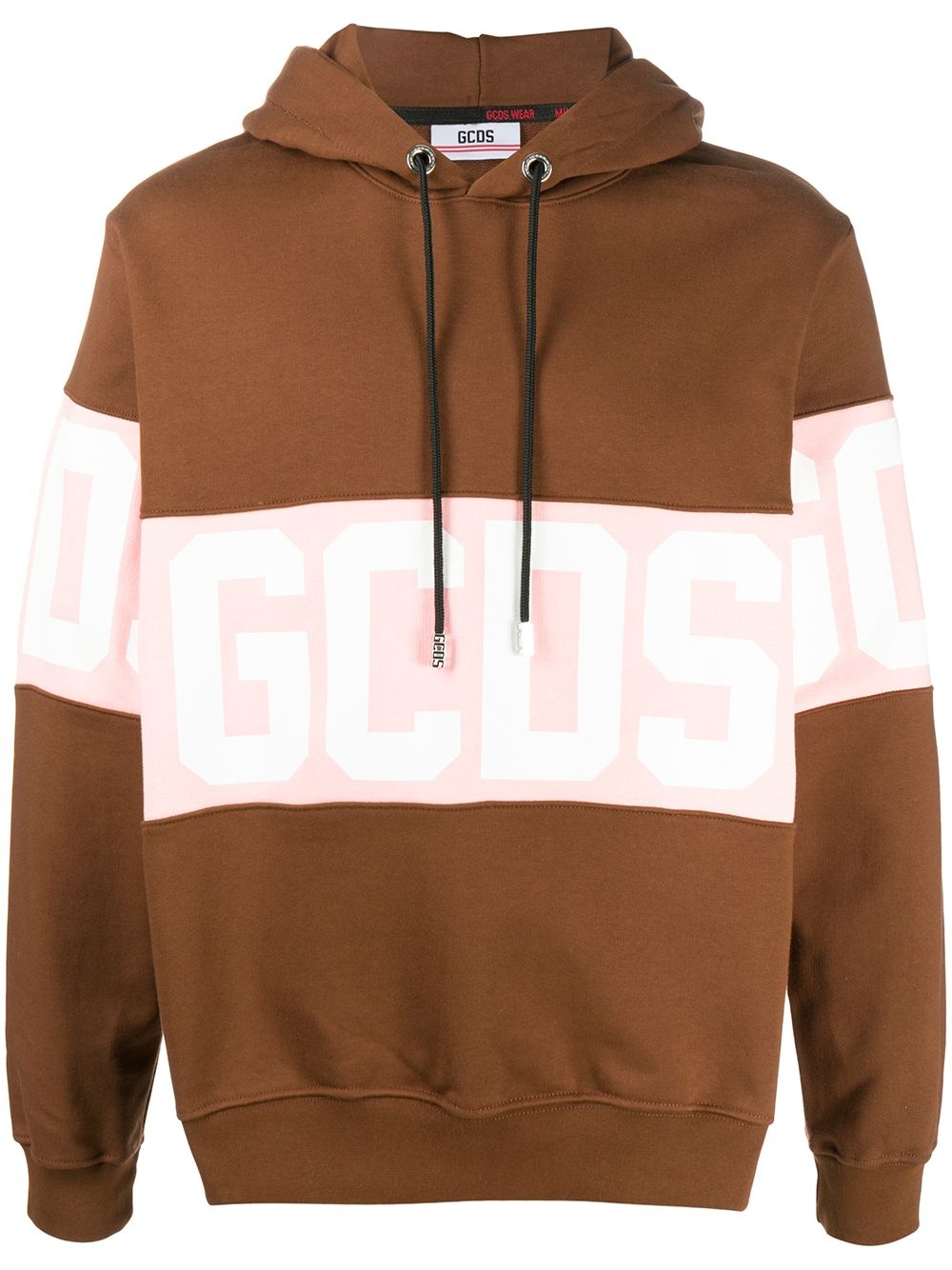 logo drawstring hoodie - 1