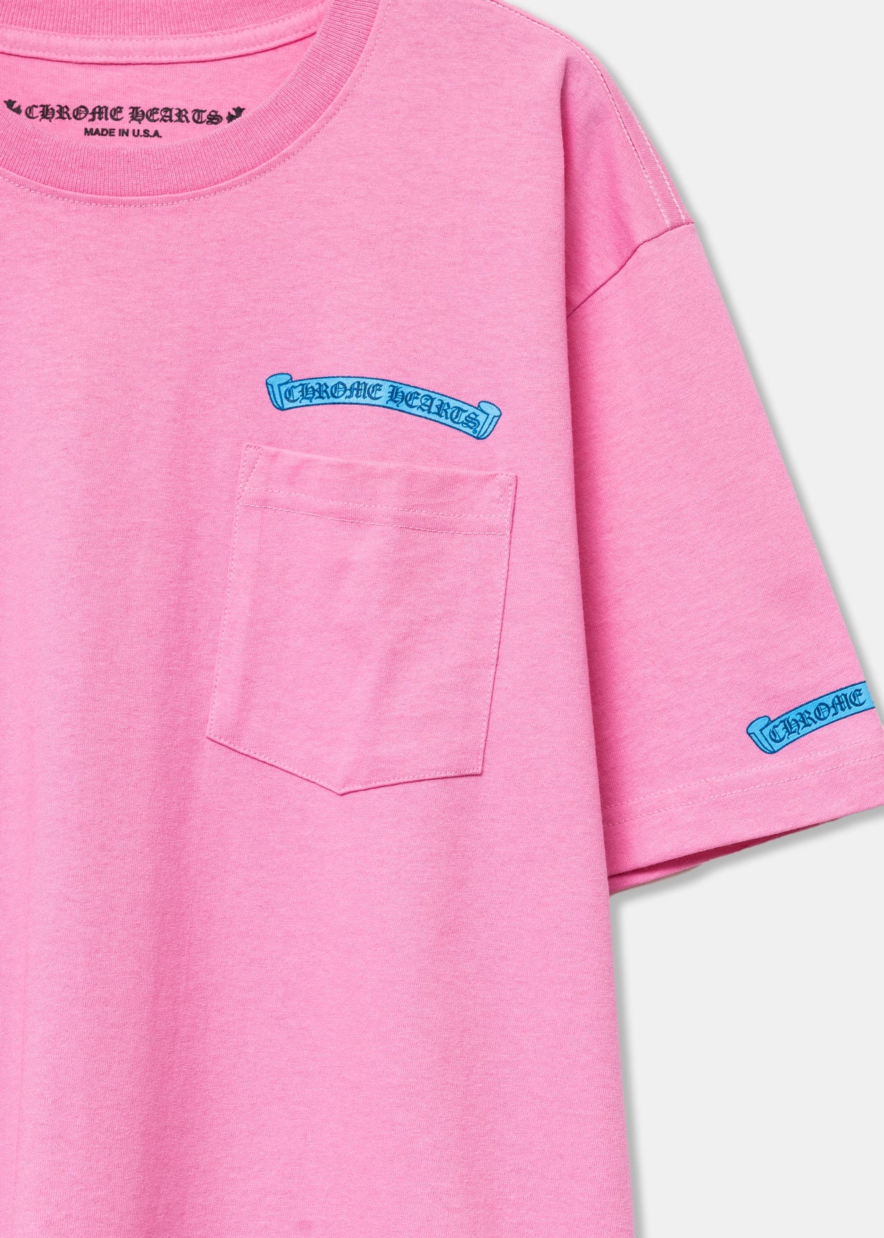 +CHROIME HEARTS+ SCROLL TEE BLUE スクロール Tシャツ ピンク CHROIME HEARTS+ SCROLL TEE BLUE スクロール Tシャツ ピンク