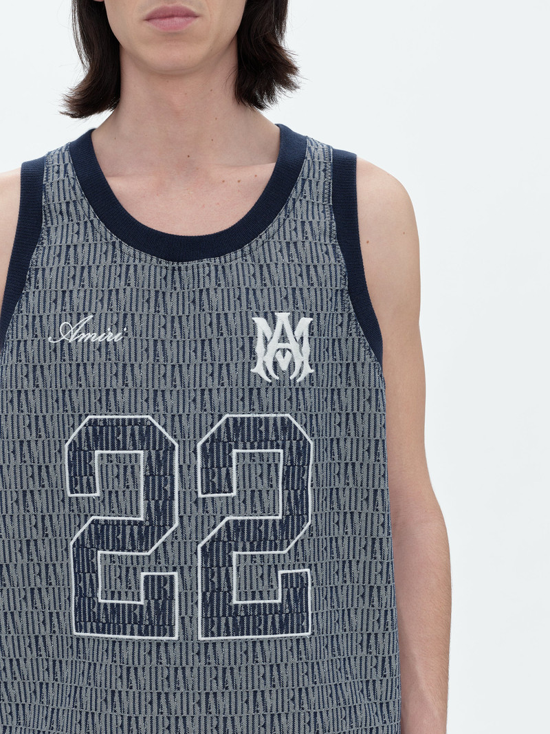 AMIRI JACQUARD BBALL JERSEY 5