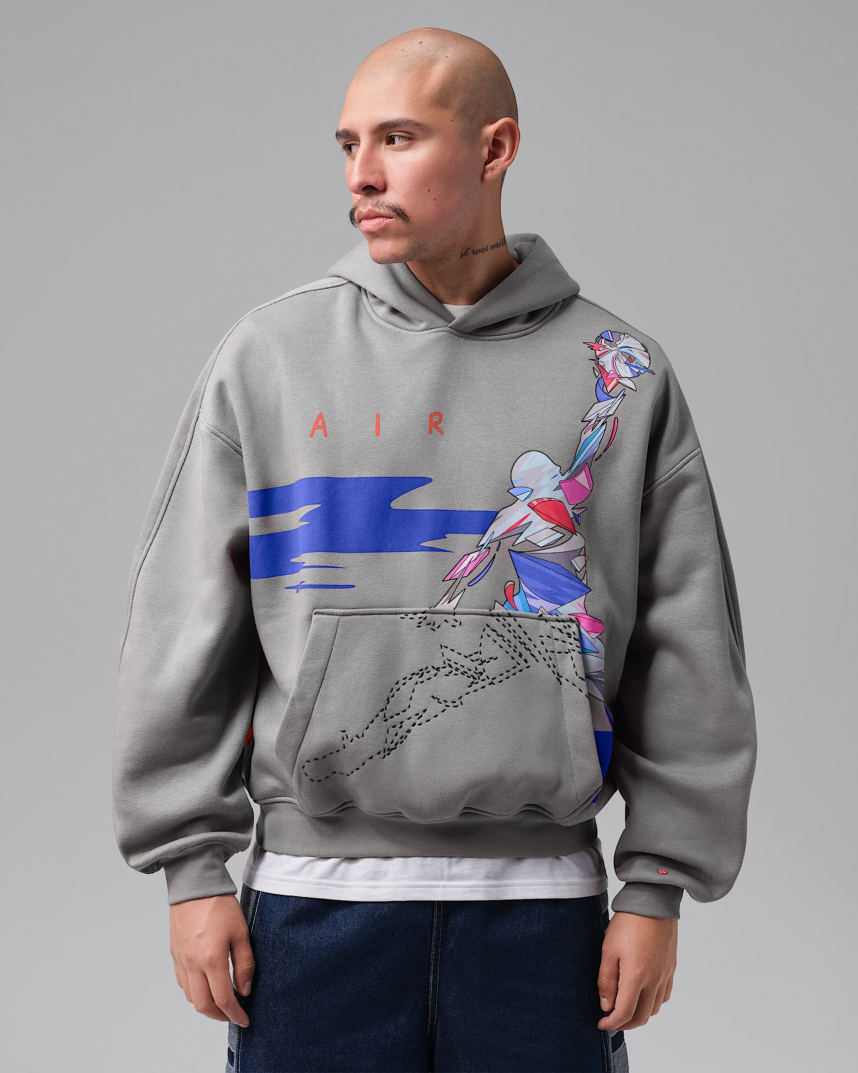 Jordan Brooklyn Men's Oversized Graphic Fleece Pullover Hoodie - 1