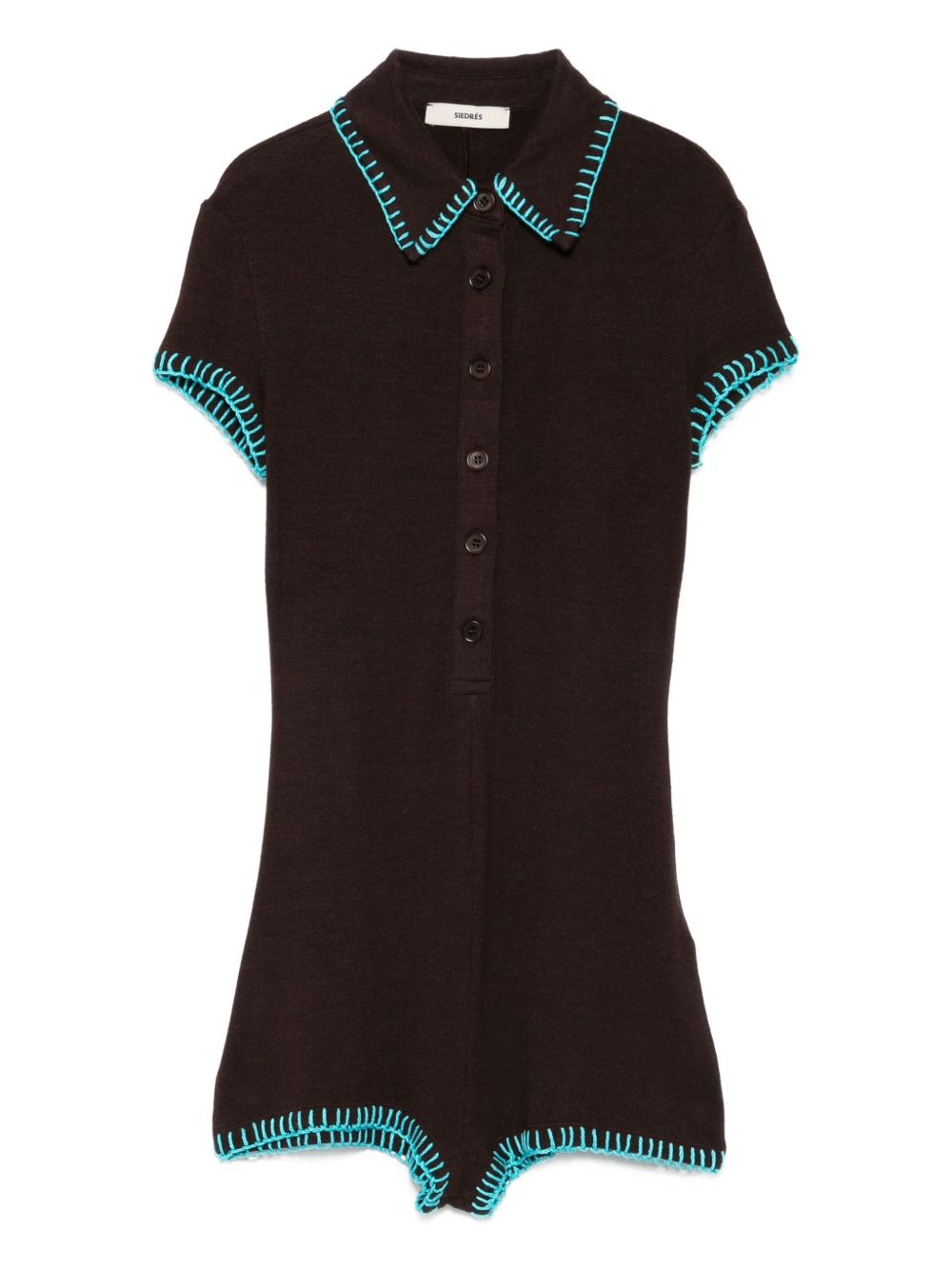 Dunie short-sleeve buttoned jumpsuit - 1