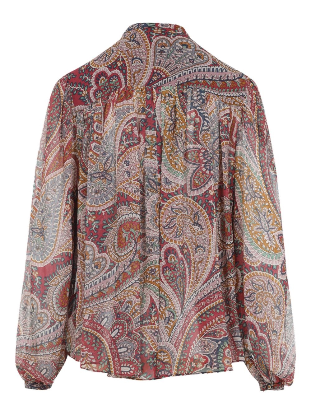 paisley print high-neck blouse - 2