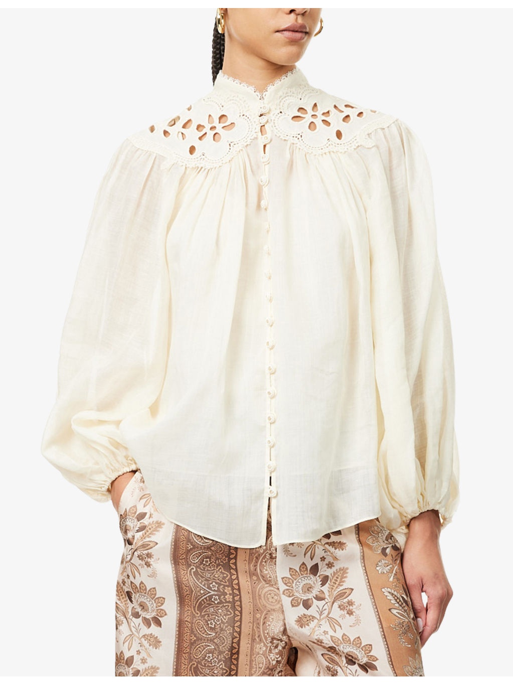 Coco Embroidered Woven Blouse - 3