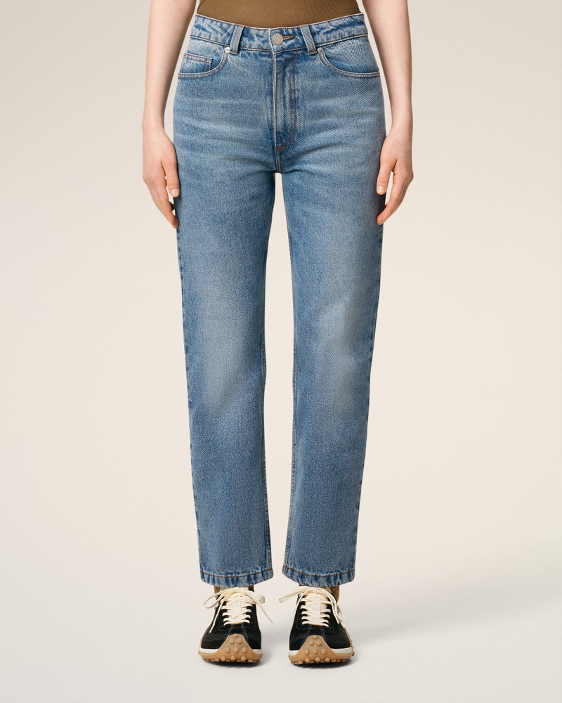 BLUE COTTON CLASSIC FIT JEANS 3
