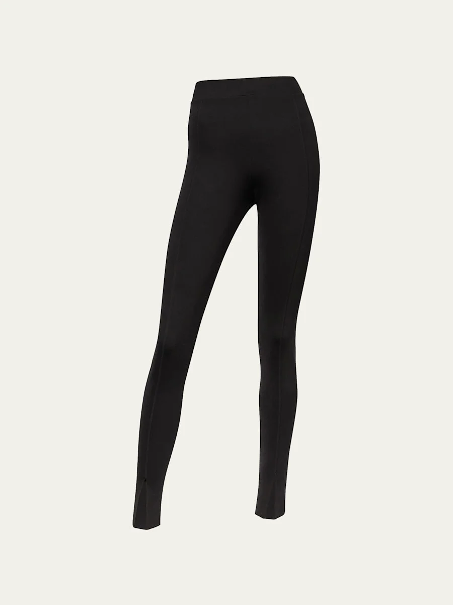 Midnight Grace Front-Slit Jersey Leggings - 1