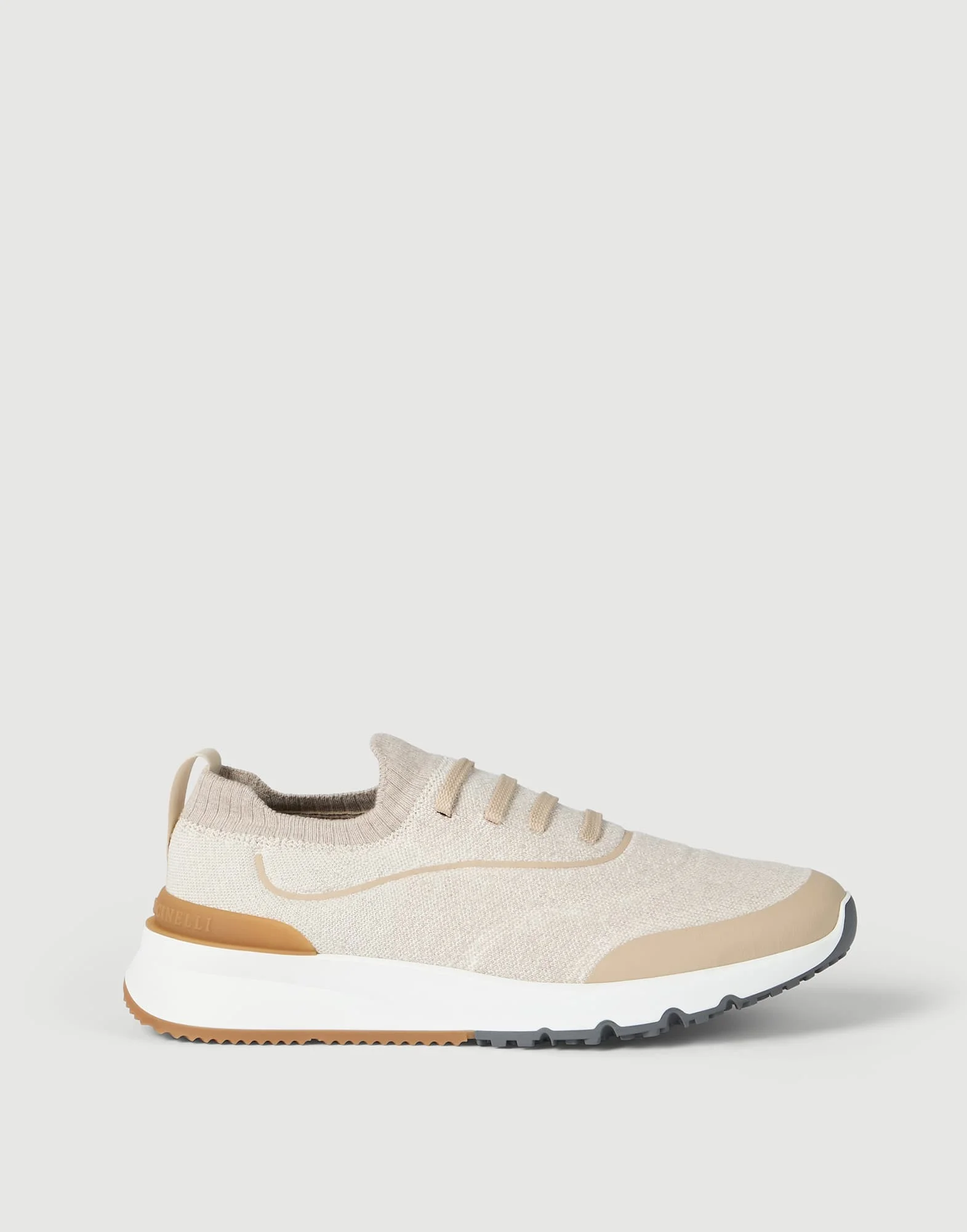Techno cotton knit runners with heat-bonded details - 1