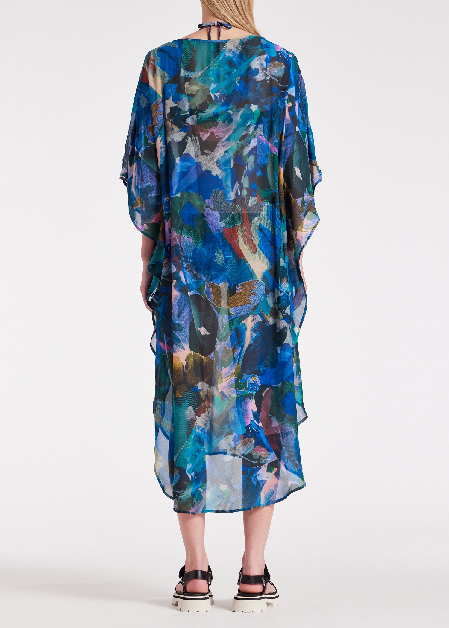 Women's Navy 'Floral Collage' Kaftan - 3