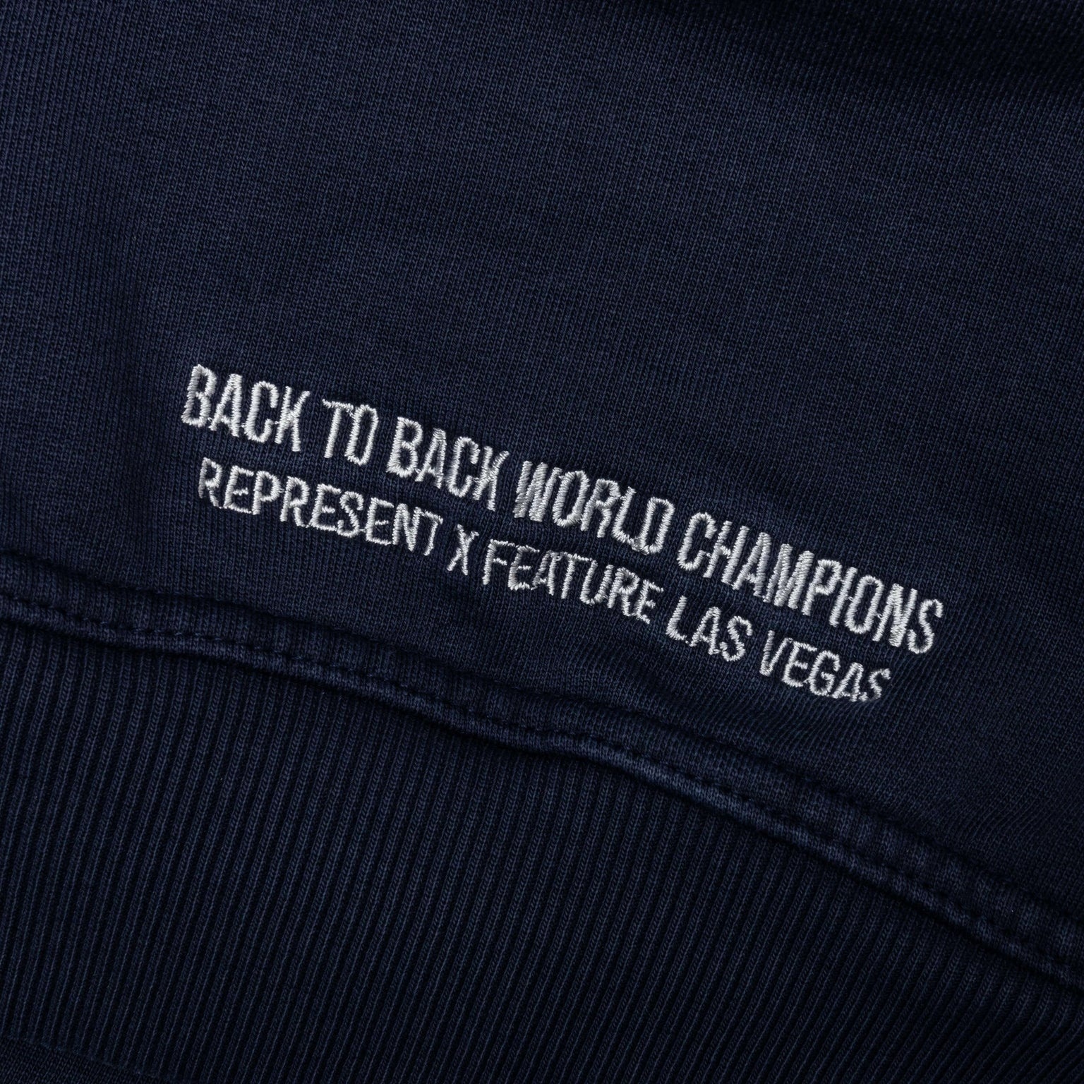 FEATURE X REPRESENT CHAMPIONS HOODIE - MIDNIGHT NAVY - 7