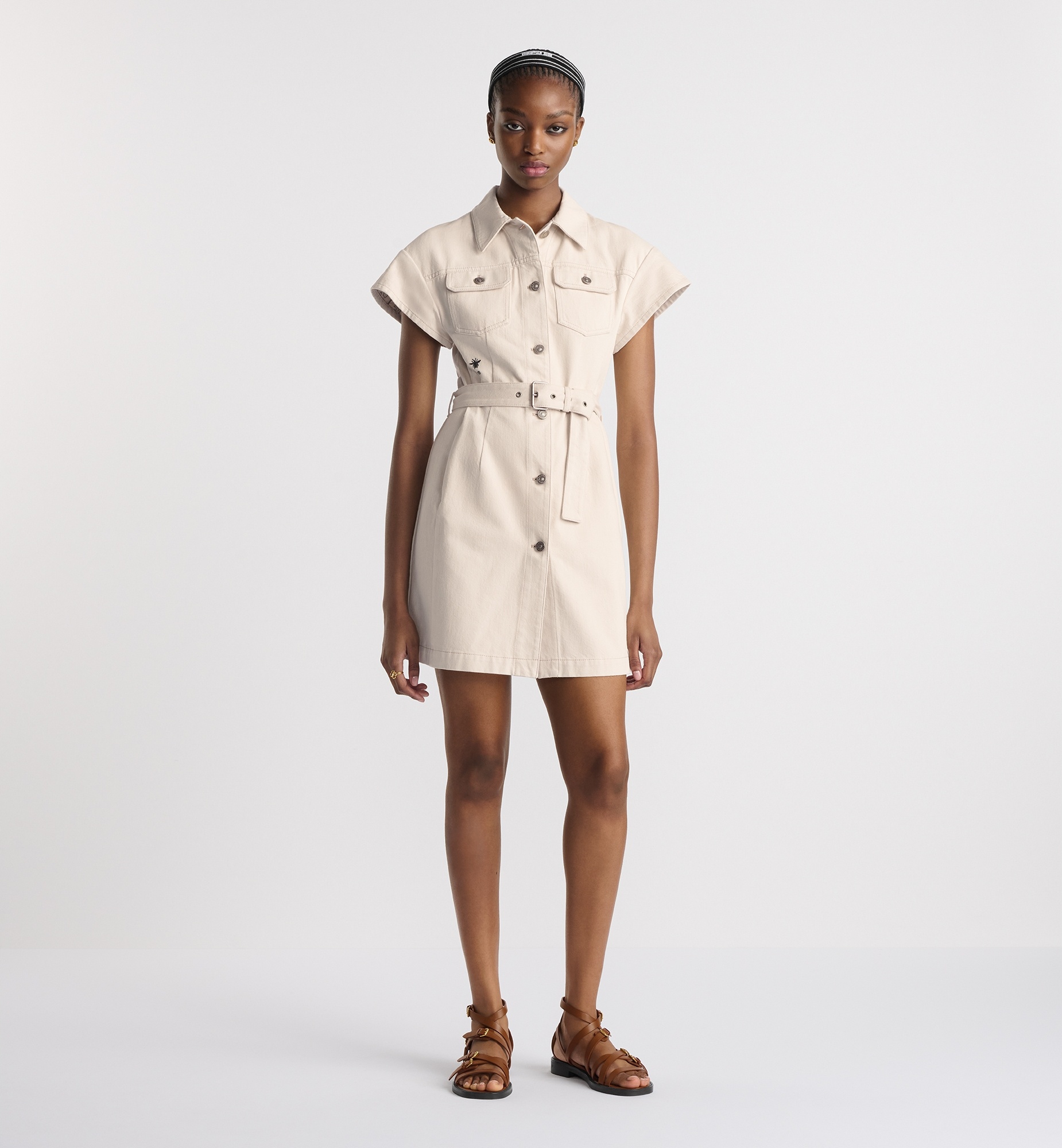 Short Belted Shirtdress - 2