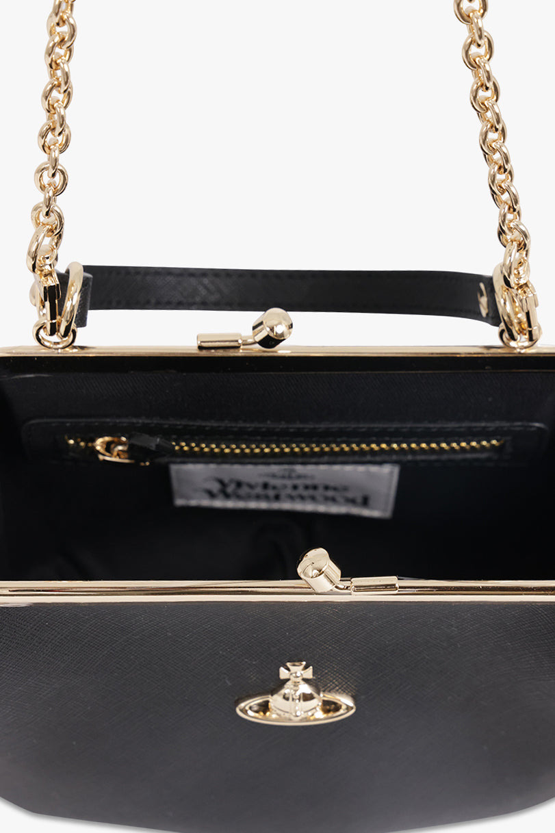 GRANNY FRAME PURSE | BLACK/GOLD - 3