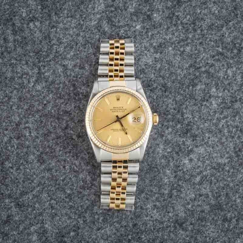 Used Rolex Datejust 36 Ref 16013 Champagne Dial - 6