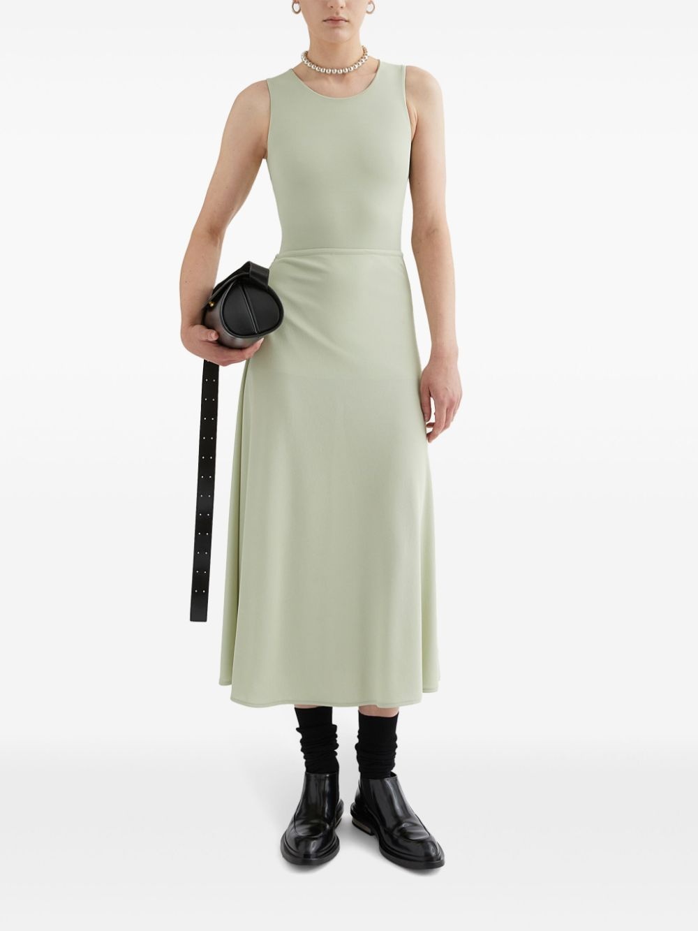 Flared zipped midi skirt - 2