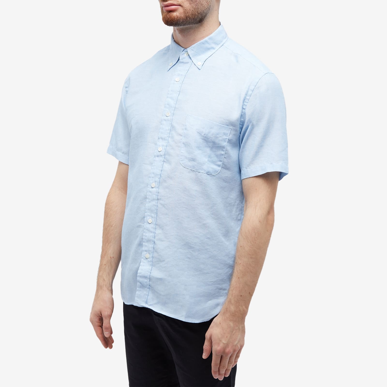 Beams Plus BD COOLMAX® Linen Short Sleeve Shirt - 2