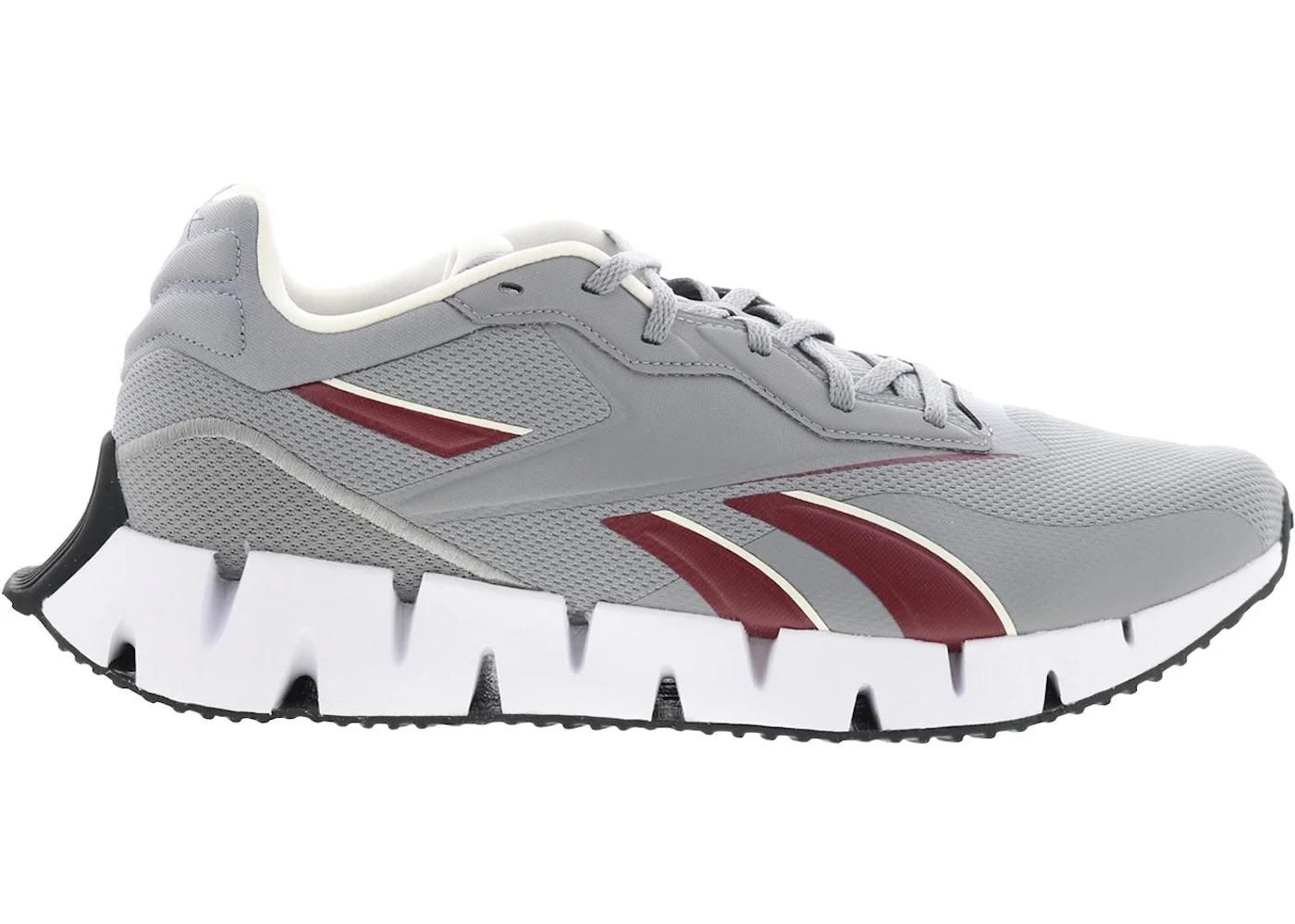 Reebok Zig Dynamica 4 Pure Grey Classic Maroon - 1