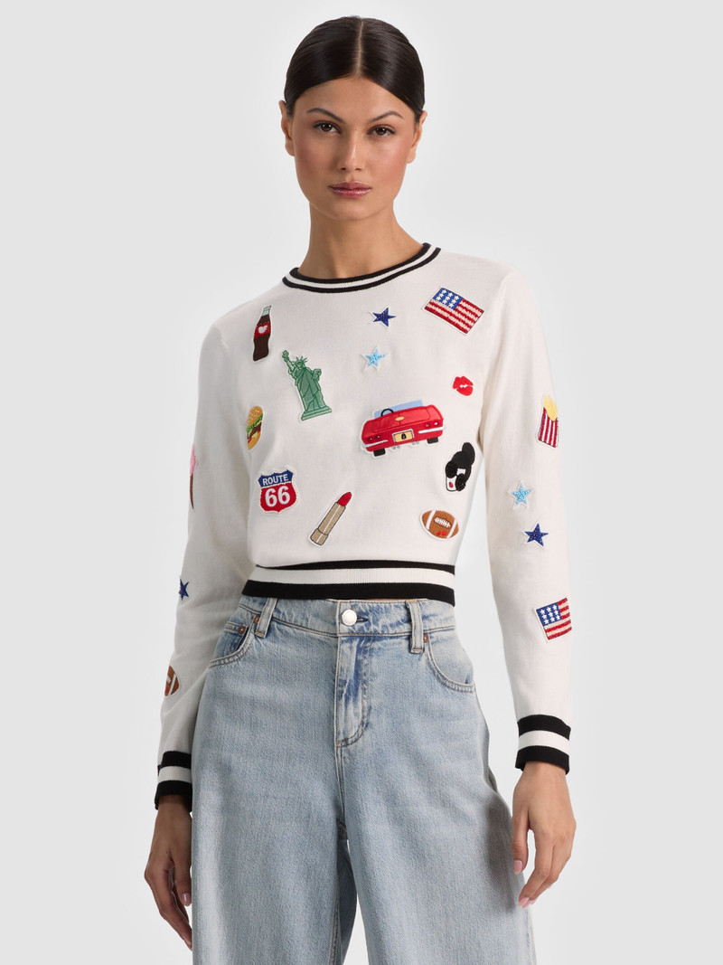CAROLANN AMERICANA SHRUNKEN PULLOVER 2
