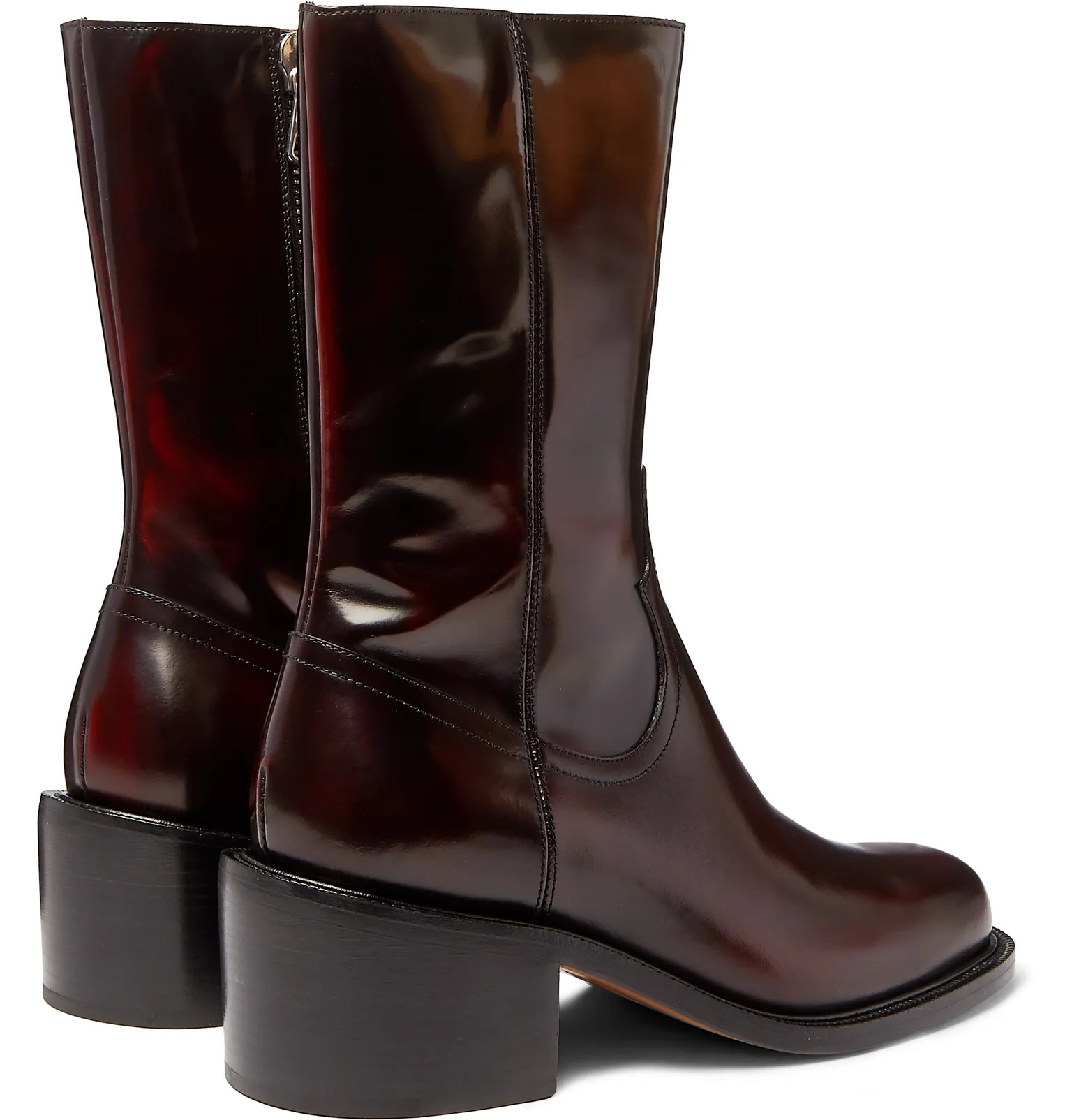 Polished-Leather Boots - 5