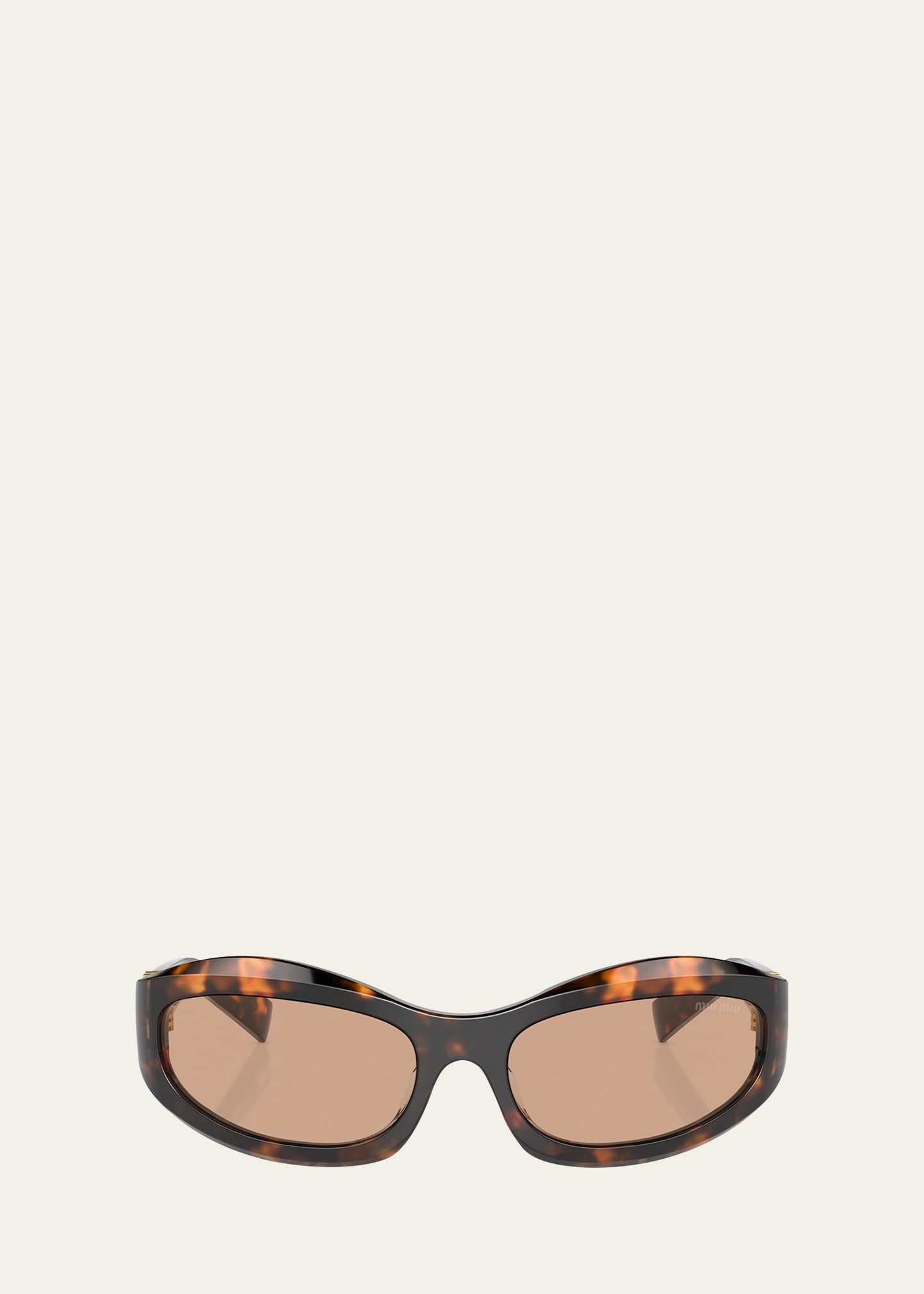 14ZSF Logo Oval Acetate Sunglasses - 1