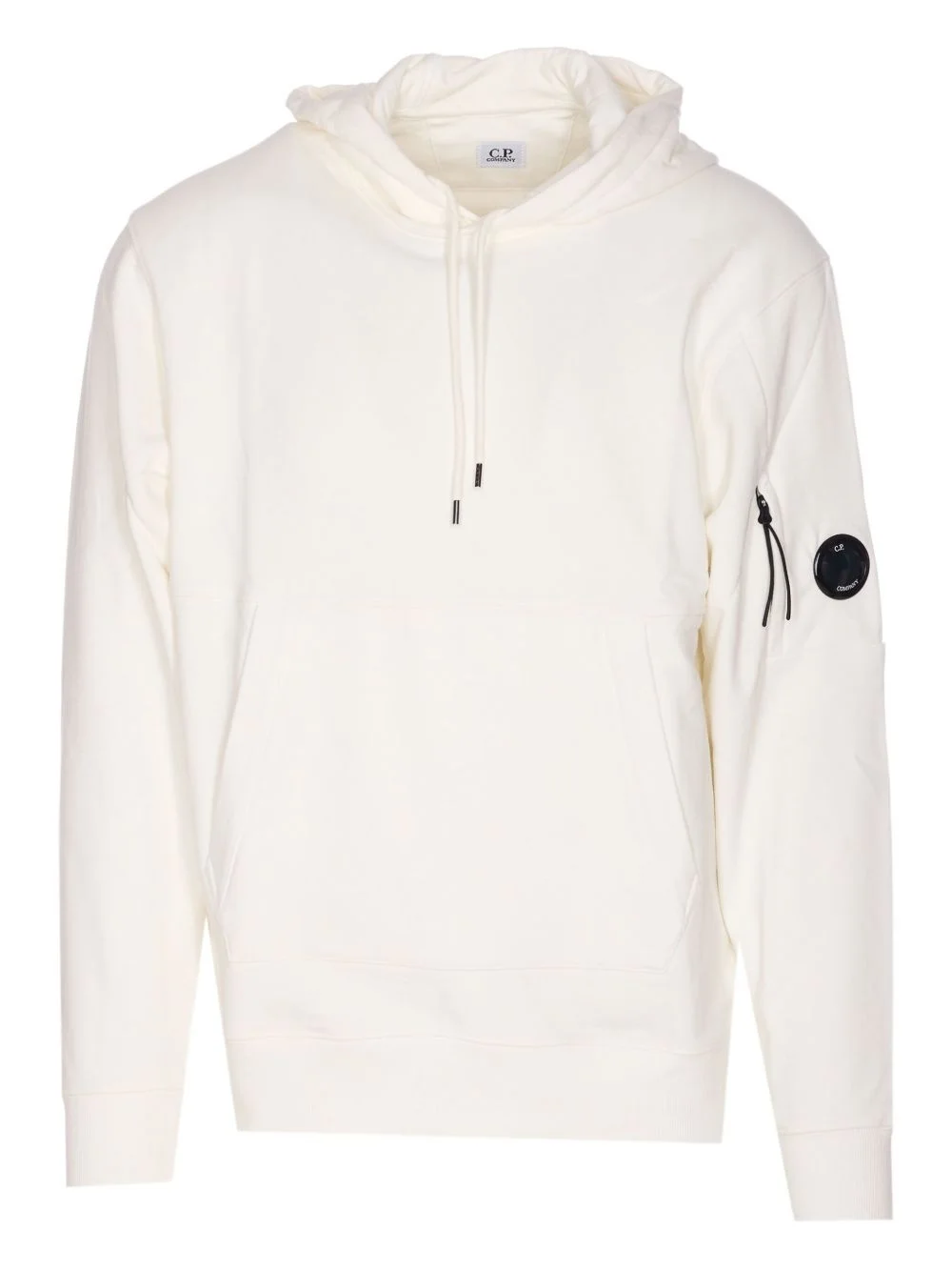 logo-patch cotton hoodie - 1