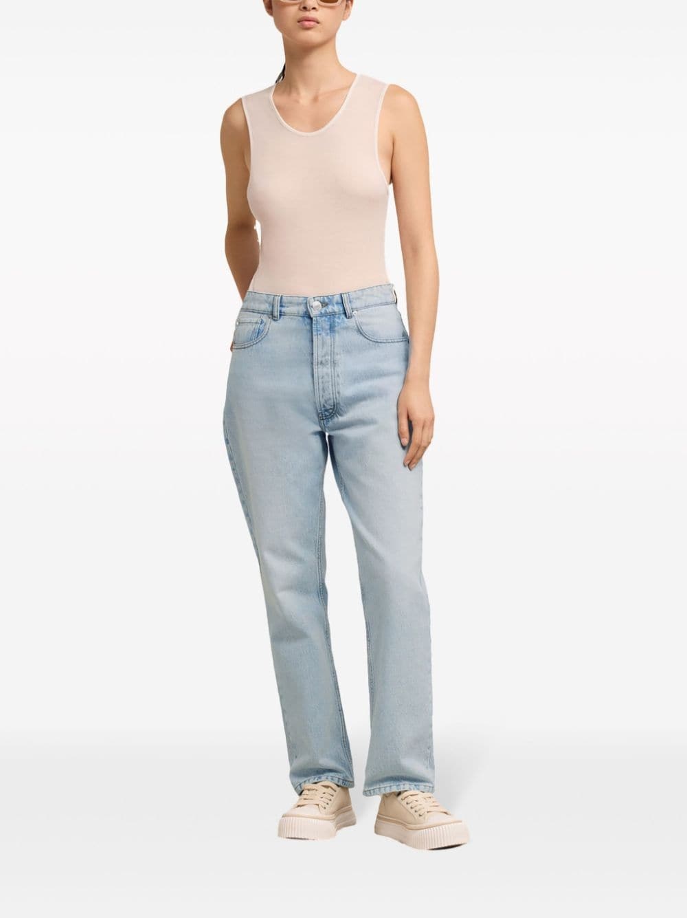 mid-rise straight-leg jeans - 3