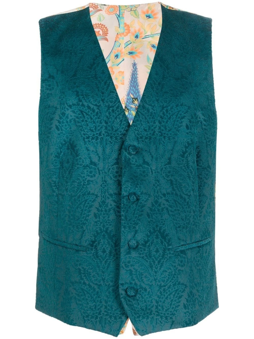 paisley pattern waistcoat - 1