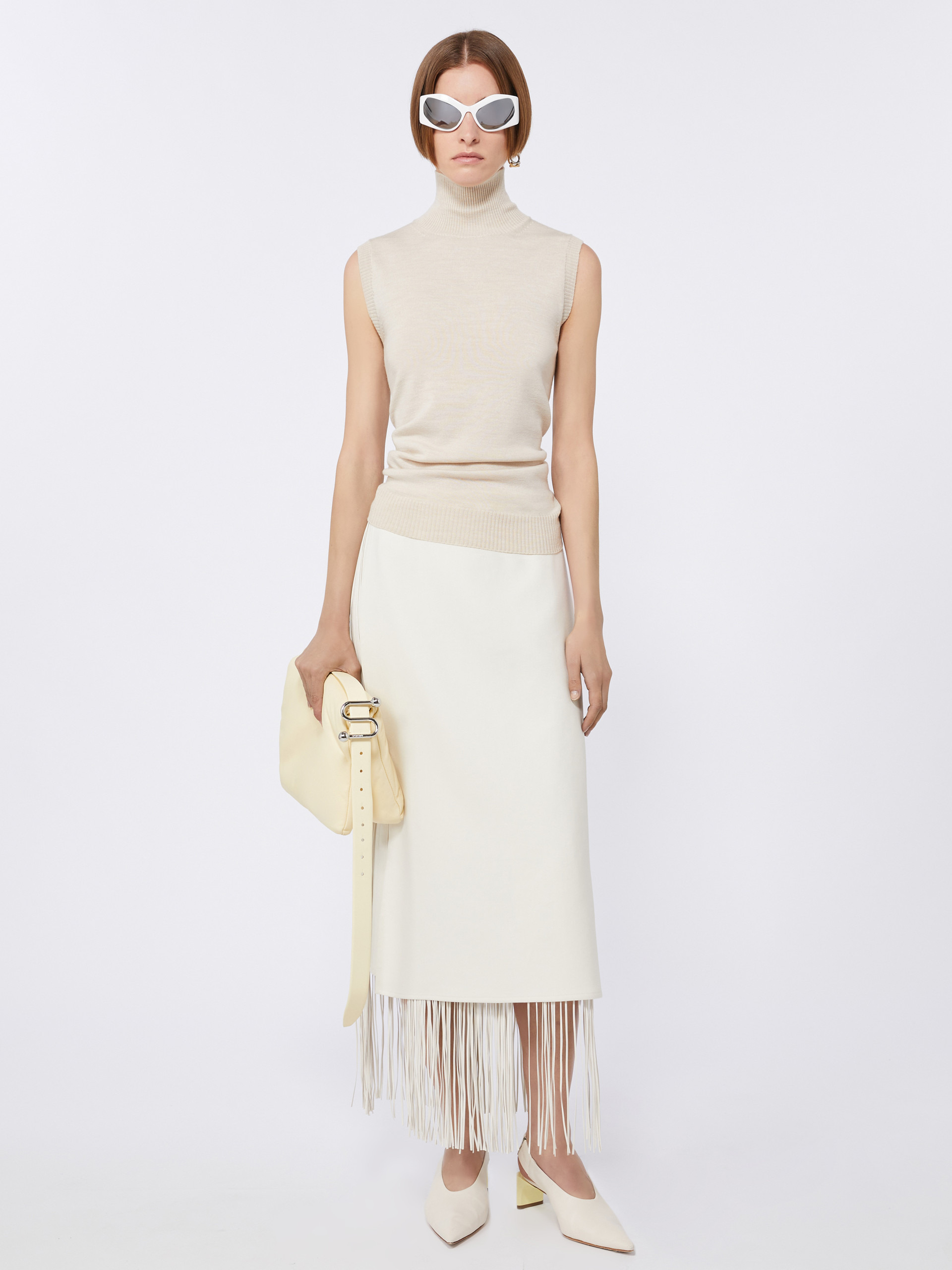 HIBERIS Fringed skirt - 2