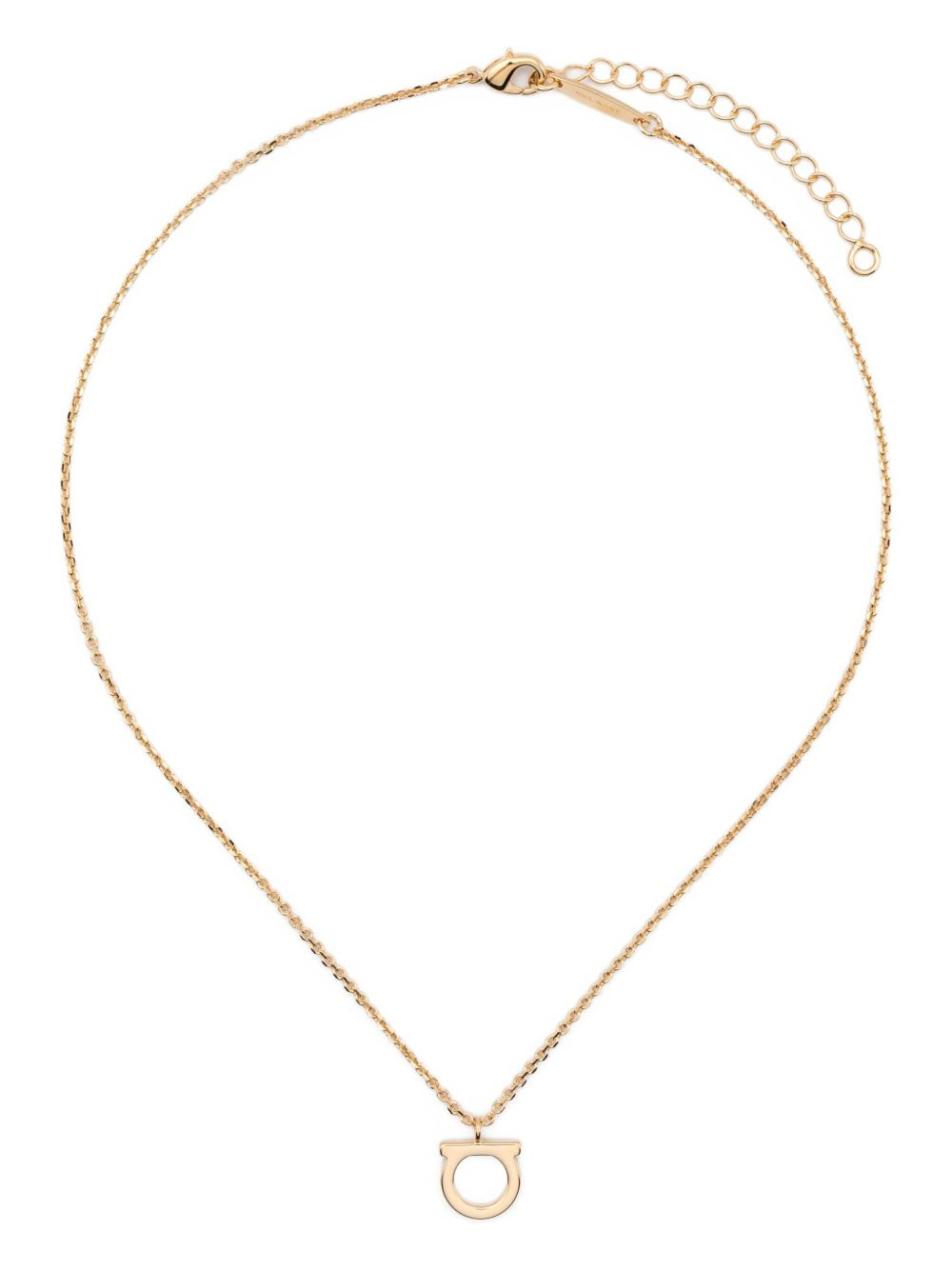 Gancini-pendant chain-link necklace - 1