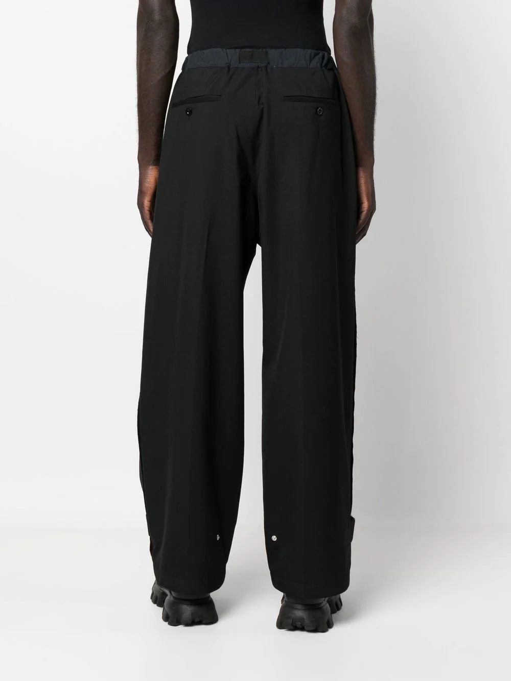 belted-waistband trousers - 4