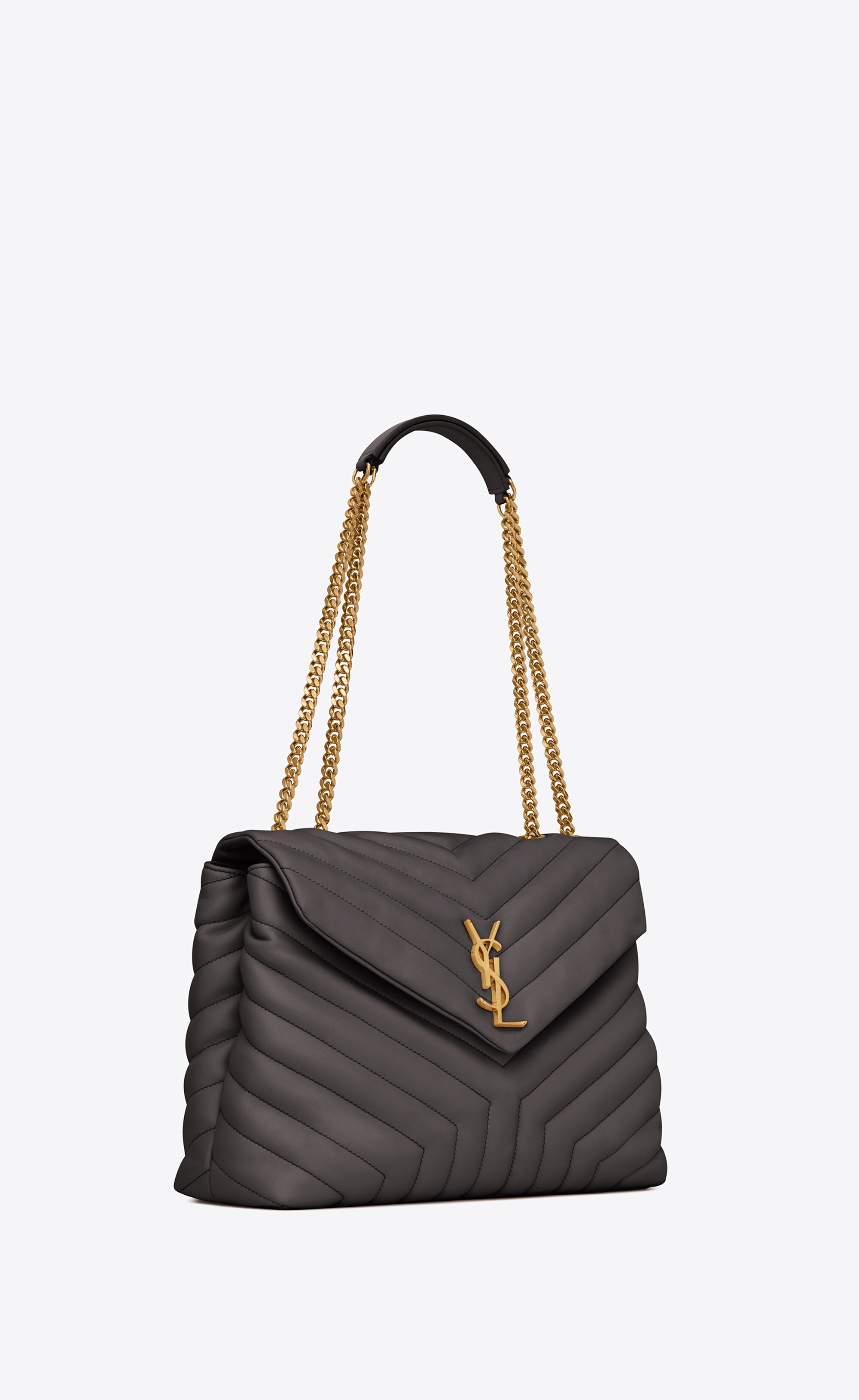 loulou medium chain bag in matelassé "y" leather - 6