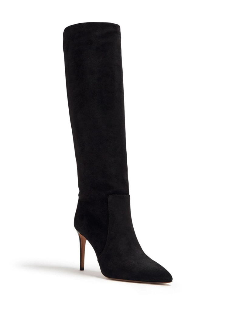 PARIS TEXAS 85mm pointed-toe leather boots outlook
