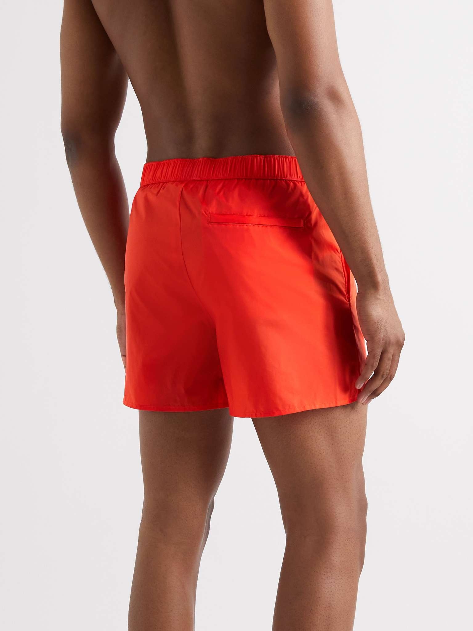 Slim-Fit Mid-Length Logo-Appliquéd Swim Shorts - 3