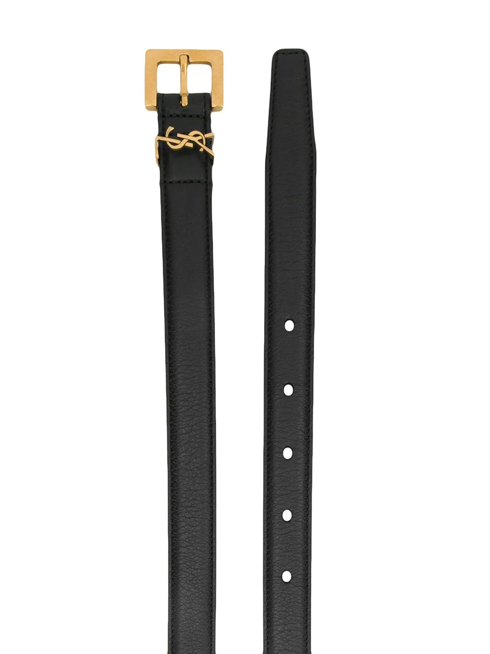 monogram leather belt - 2