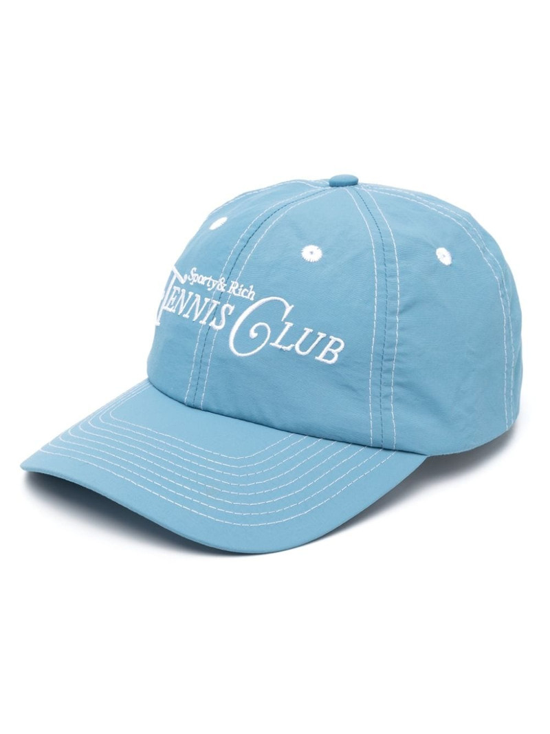logo-embroidered curved-peak baseball cap 1