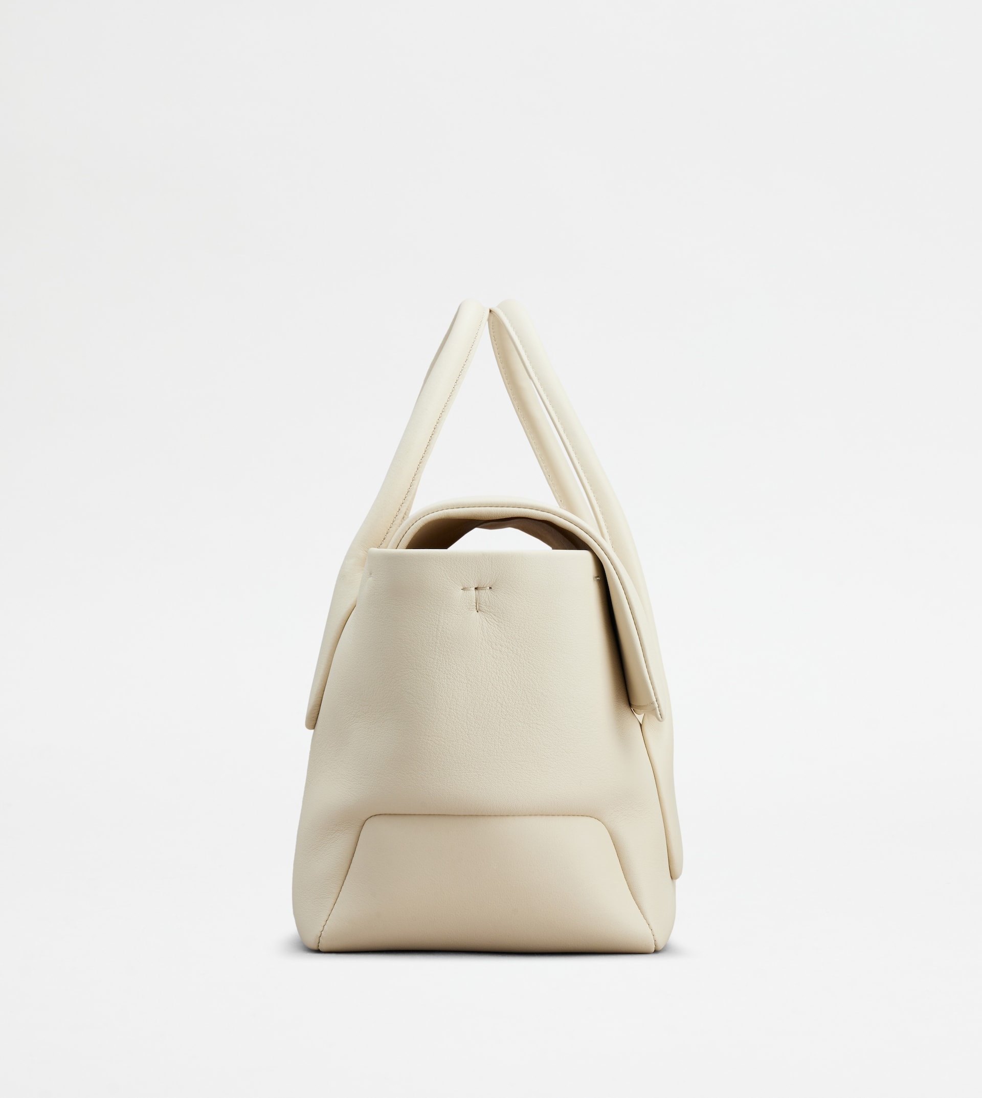 TOD'S DI BAG REVERSE IN LEATHER SMALL - OFF WHITE - 2