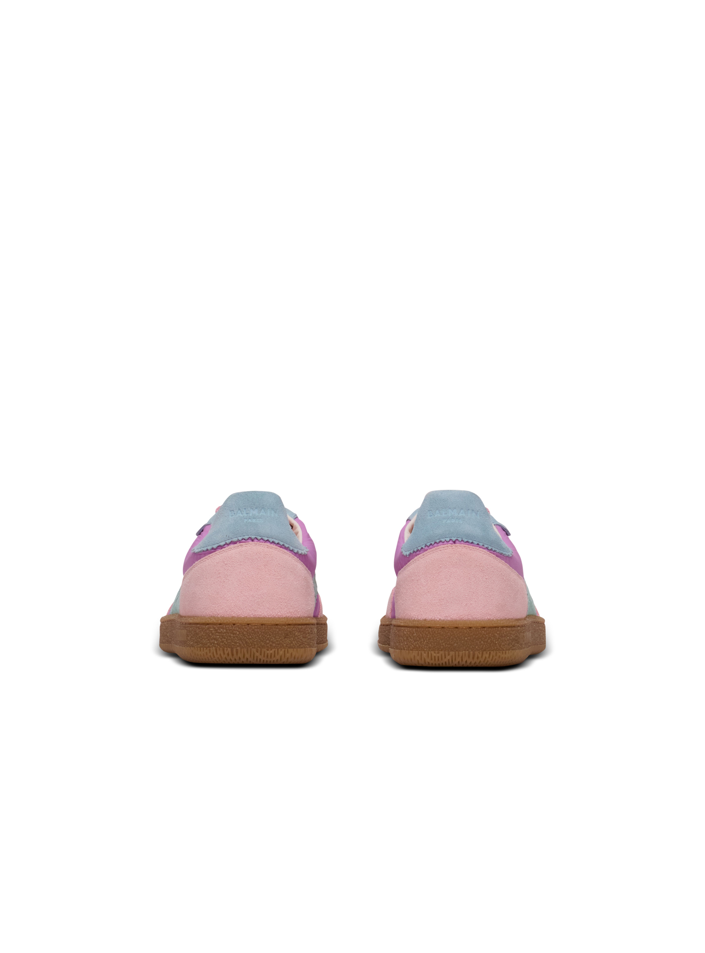 Balmain Swan suede and nylon trainers - 5