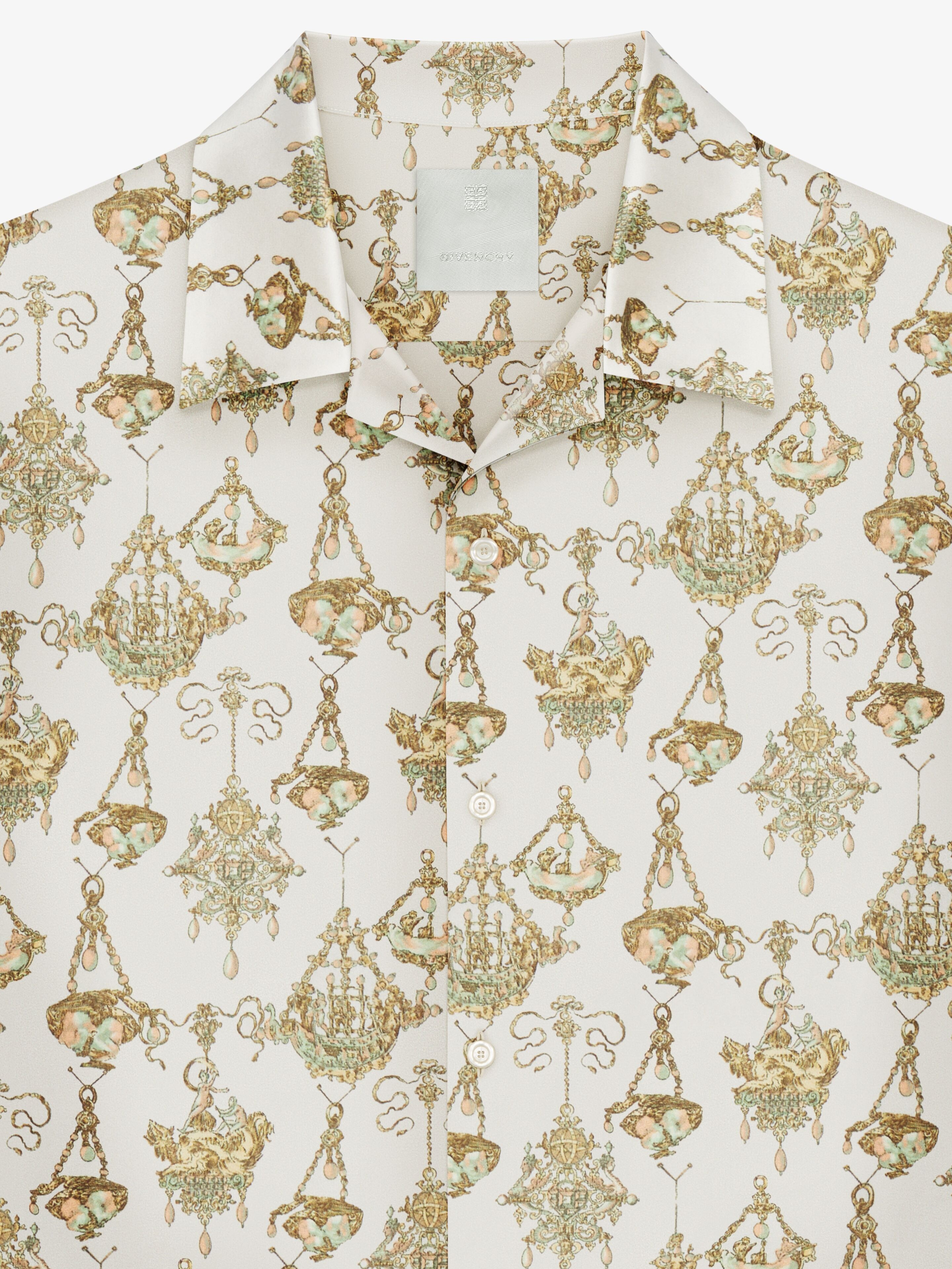 PRINTED CHANDELIER SHIRT IN SILK - 5