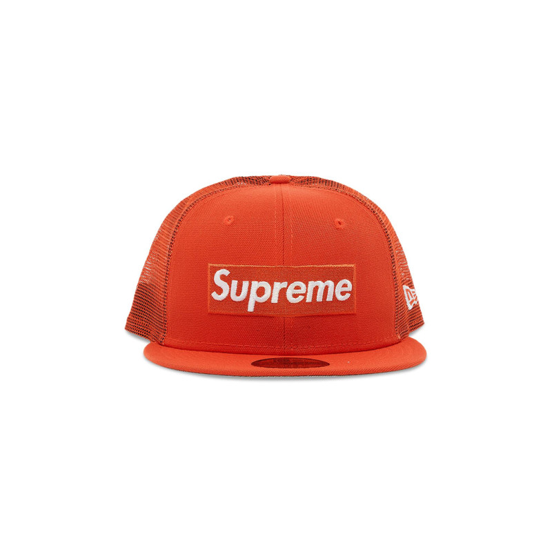 Supreme x New Era Box Logo Mesh Back 'Orange' - 1