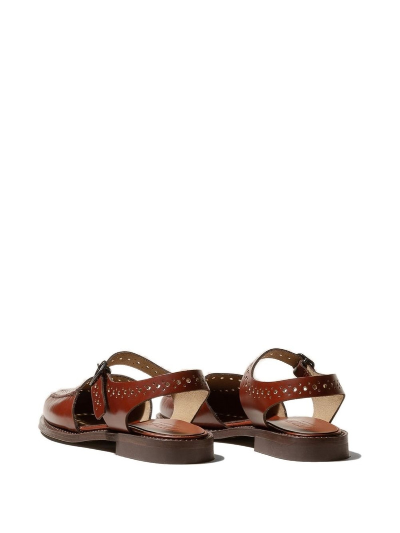 HEREU Picada perforated leather flats outlook
