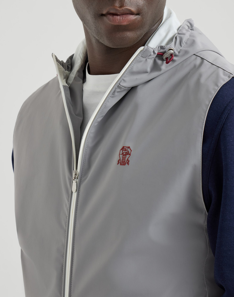 후드 zip-front vest 4