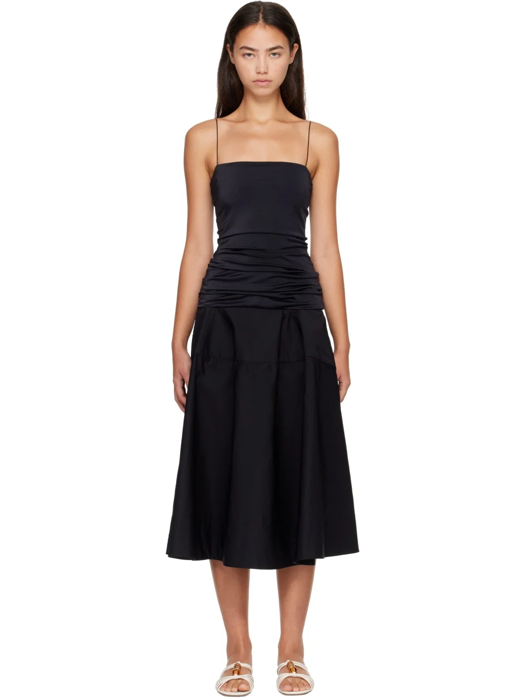 Black 'The Paradiso' Midi Dress - 1