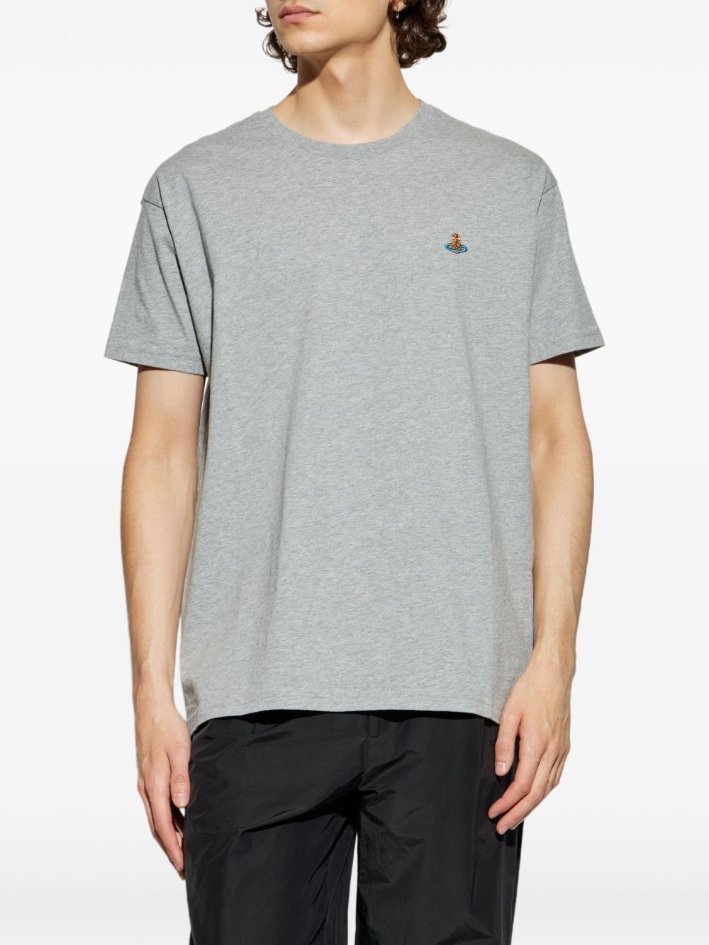 embroidered-logo t-shirt - 3
