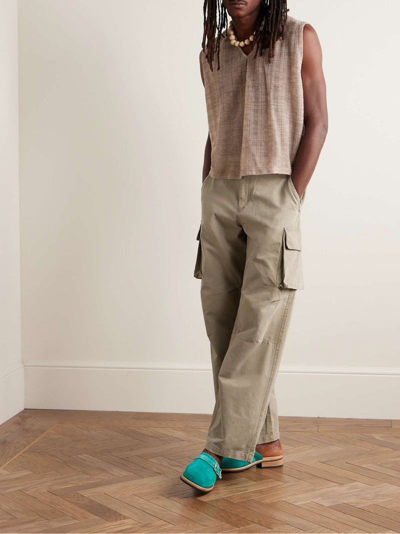 Our Legacy Mount Straight-Leg Cotton-Canvas Cargo Trousers outlook