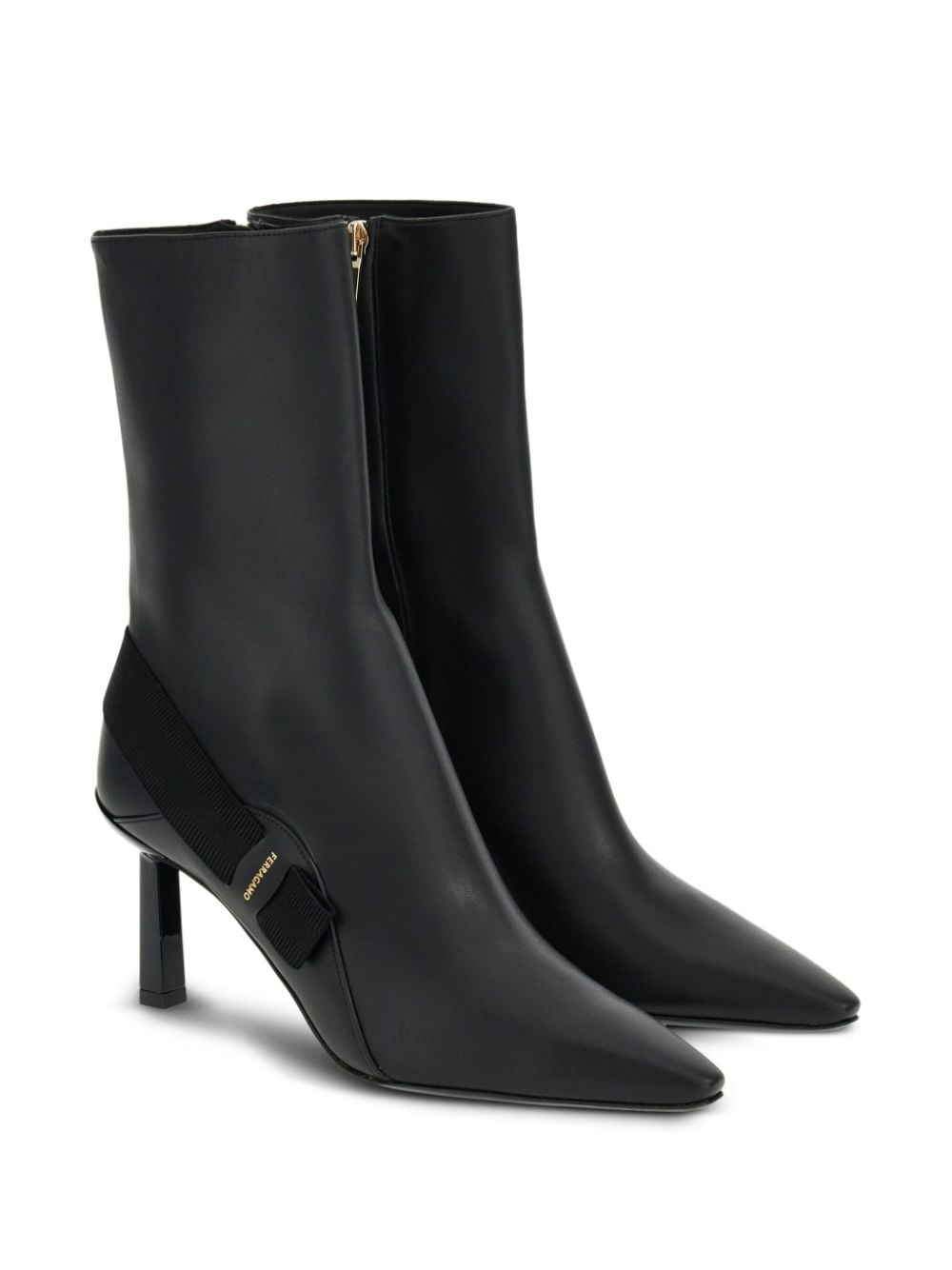 85mm Vara-bow leather ankle boots - 2