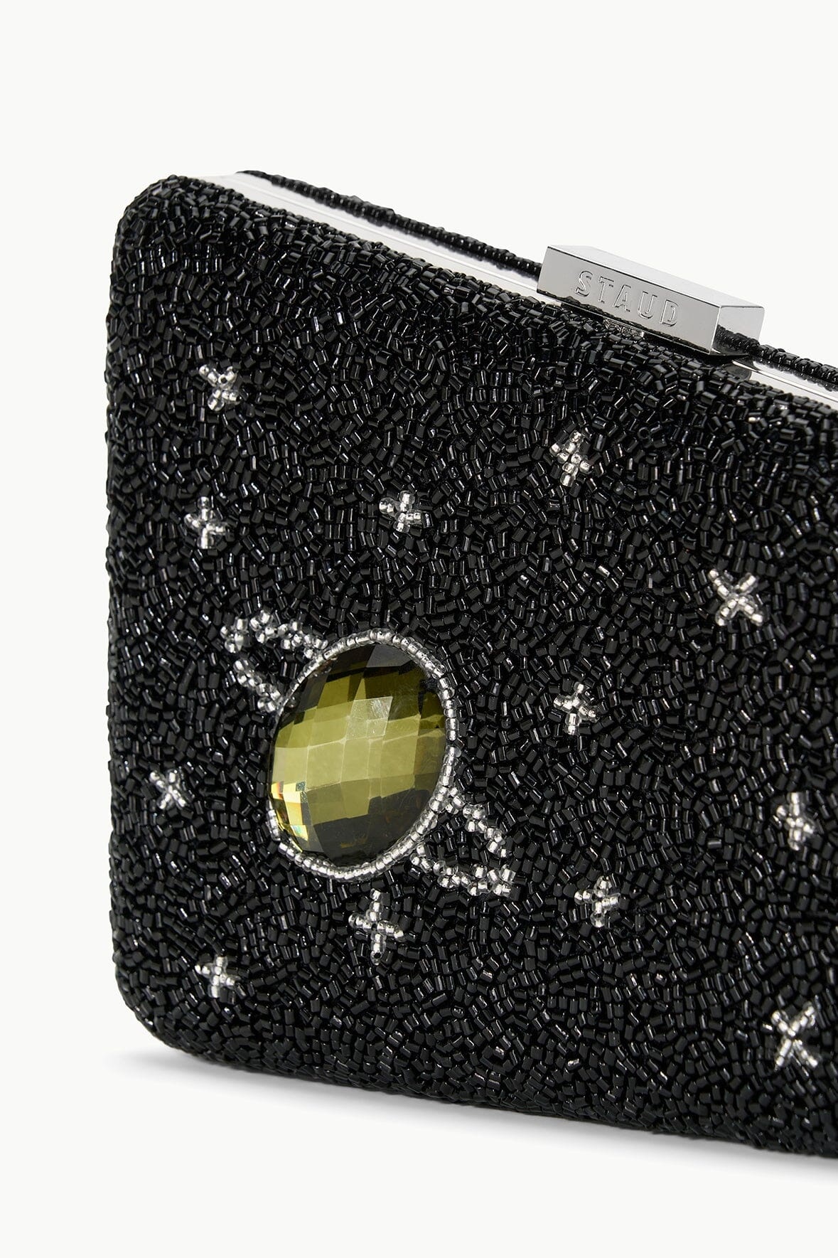STAUD CARMELLA BEADED CLUTCH BLACK CELESTIAL - 5