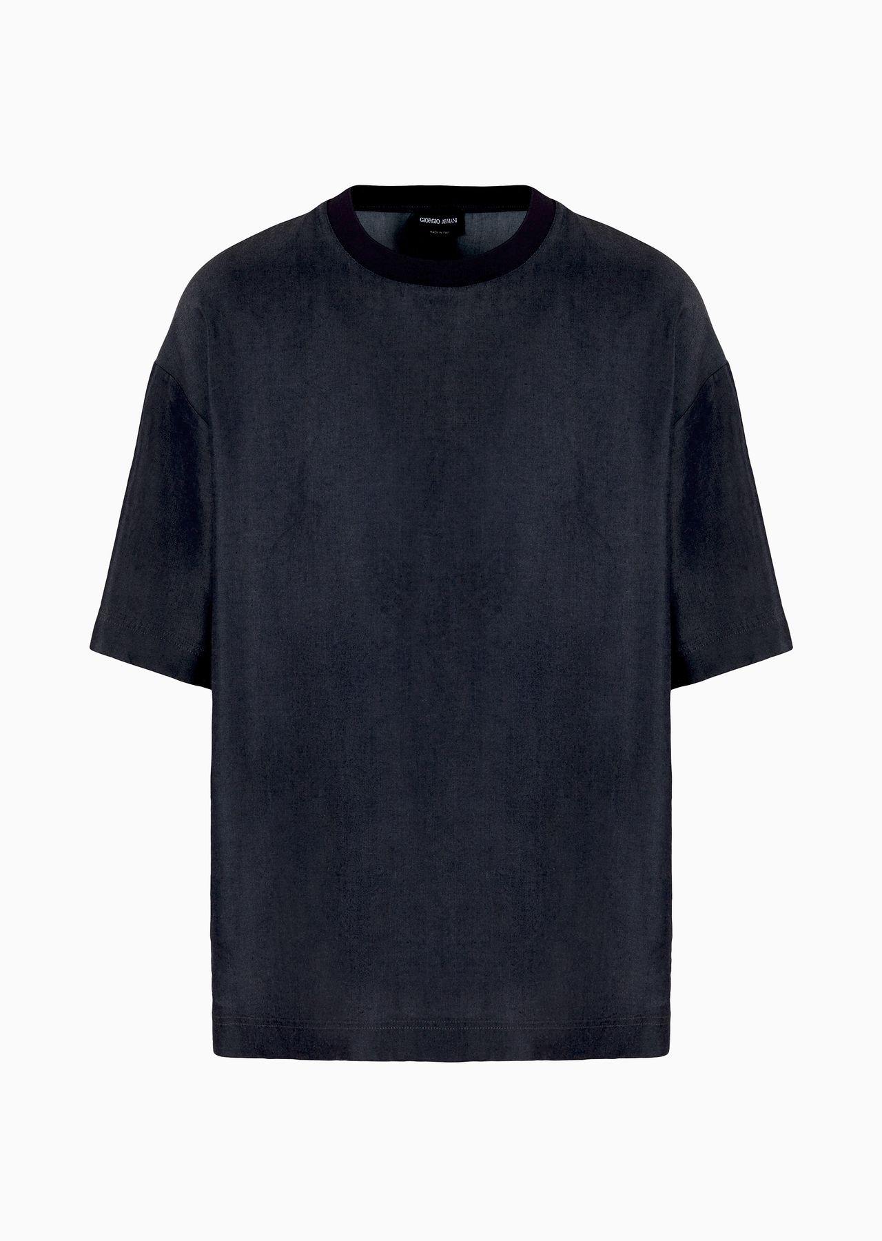 Lyocell crew-neck T-Shirt - 1