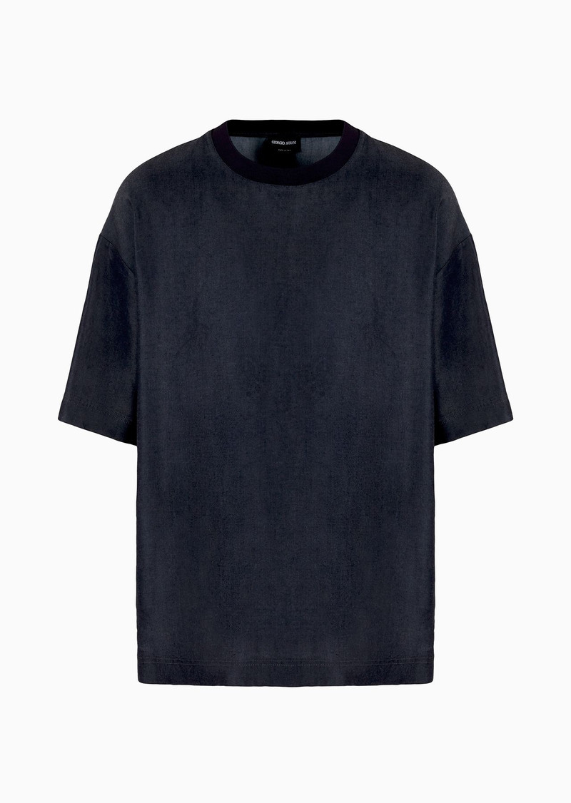 Lyocell crew-neck T-Shirt 1