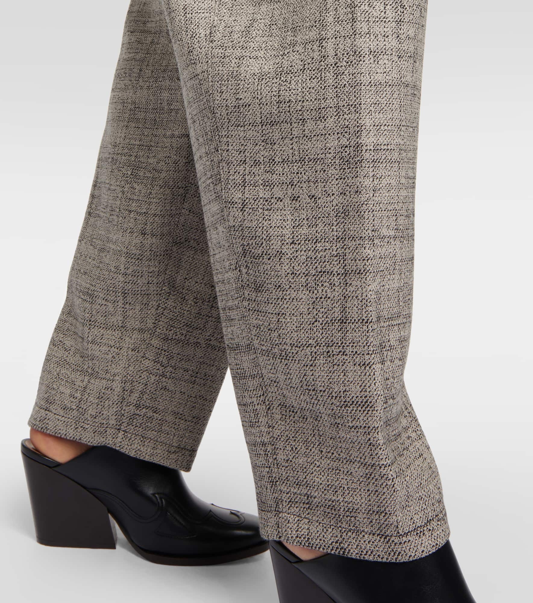 High-rise tapered wool pants - 5